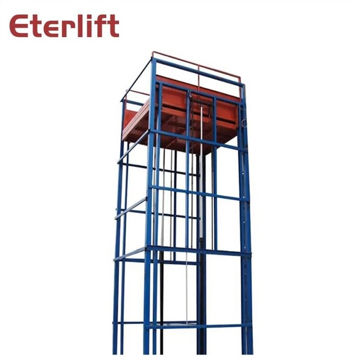 Chain Guide Rail Type Lifting Freight Elevator