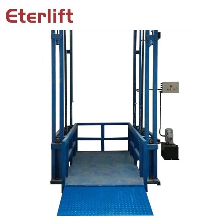 Chain Guide Rail Type Lifting Freight Elevator
